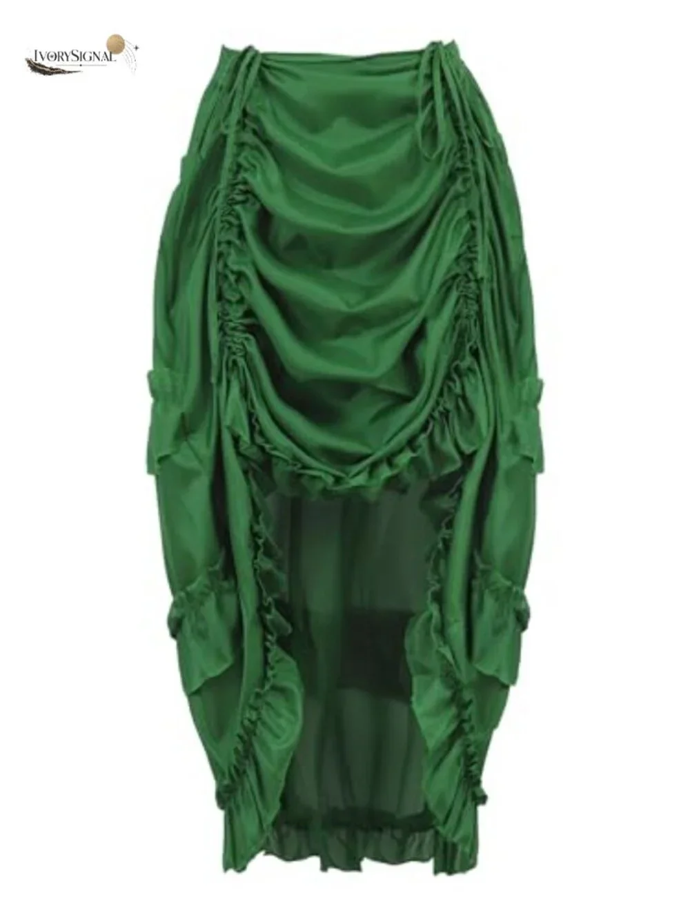Steampunk Pirate High Low Skirt Plus Size Corset Renaissance Costume
